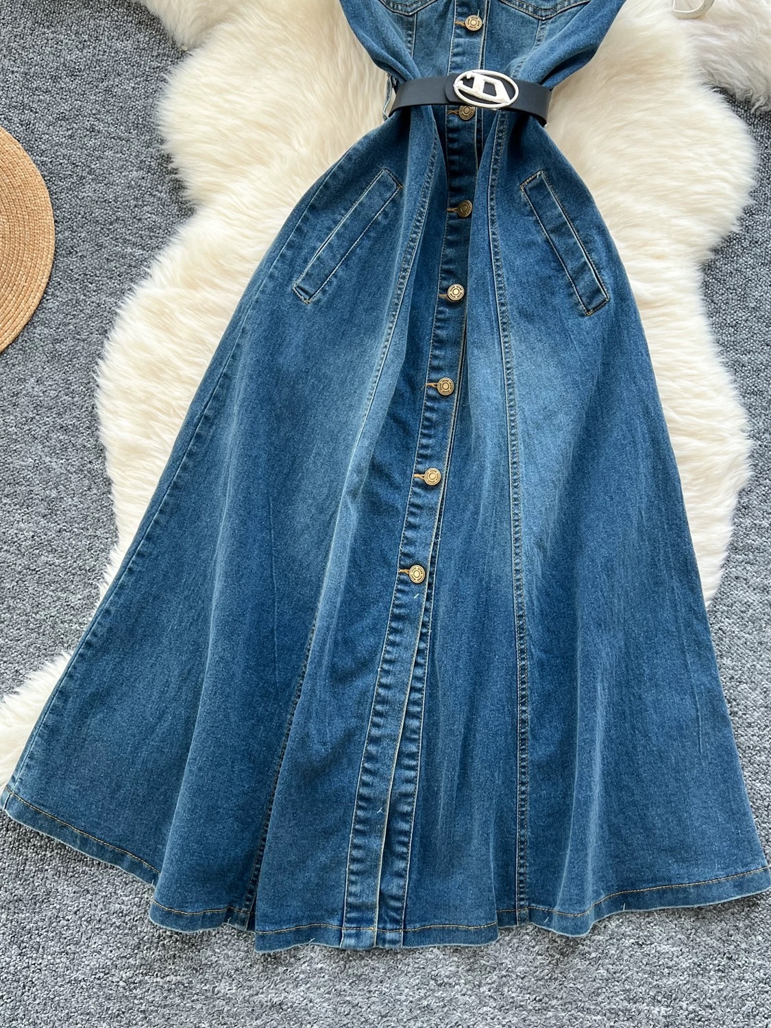 Meet me in manhattan denim dress DD92 images